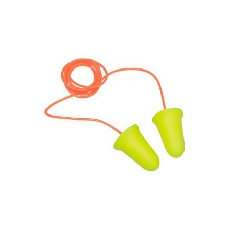 3M E-A-Rsoft Disposable Foam Earplugs, Bell Shape, 33.0 Decibel, Yellow 7000127177